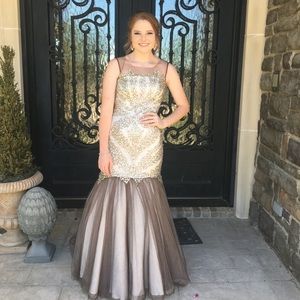 Silver Prom Dress